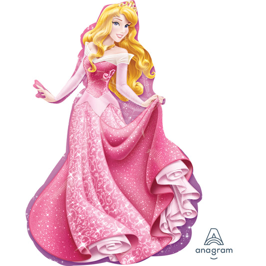 Princess Sleeping Beauty SuperShape Balloon - Foil 23"/58cm w x 34"/86cm