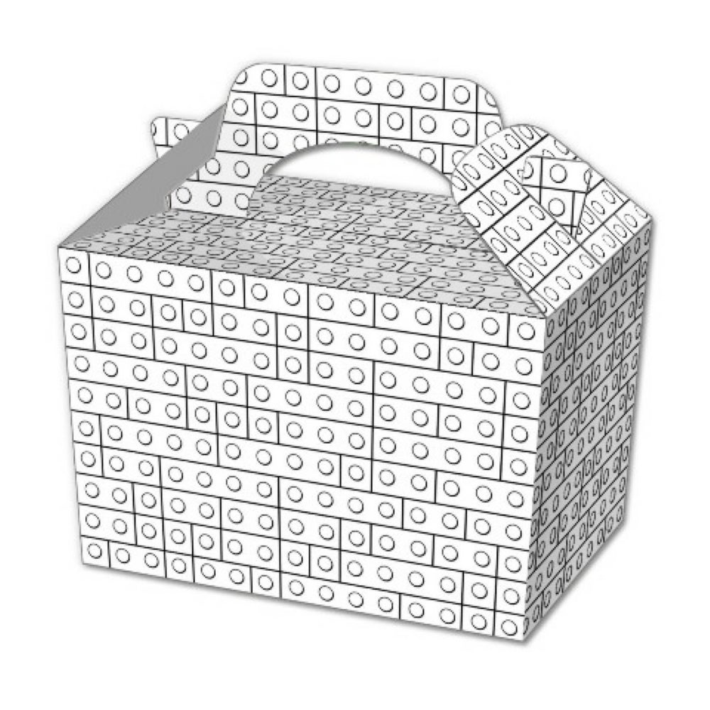 Colour Your Own Bricks Food Box - (10ct)