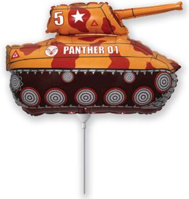 Brown Tank MiniShape Balloon - Foil 14"