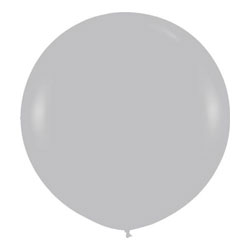 Satin Silver Balloons - 36" Latex (2ct)