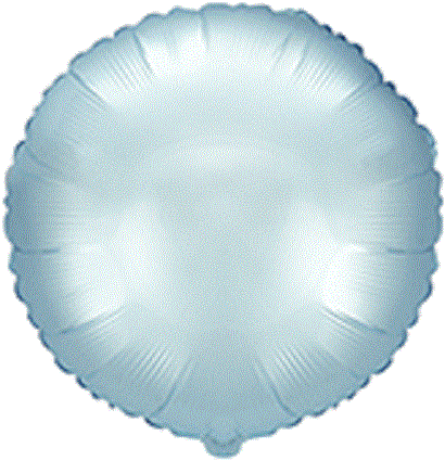 Satin Pastel Blue Round Balloon - 18" Foil