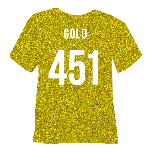 Gold Pearl Glitter Heat Transfer Vinyl - (1m x 500mm)