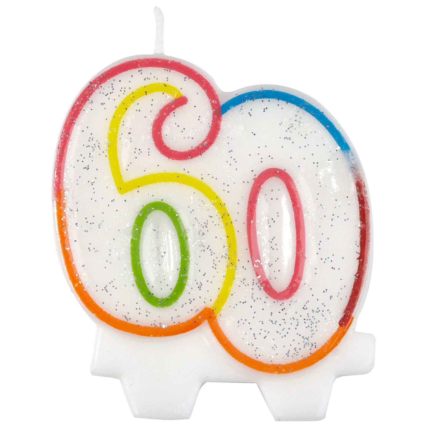 Age 60 Milestone Birthday Candle - 7.5cm