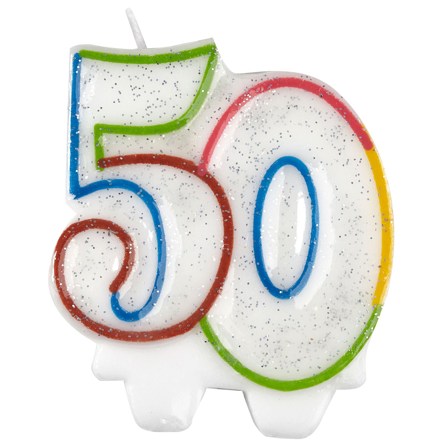 Age 50 Milestone Birthday Candle - 7.5cm