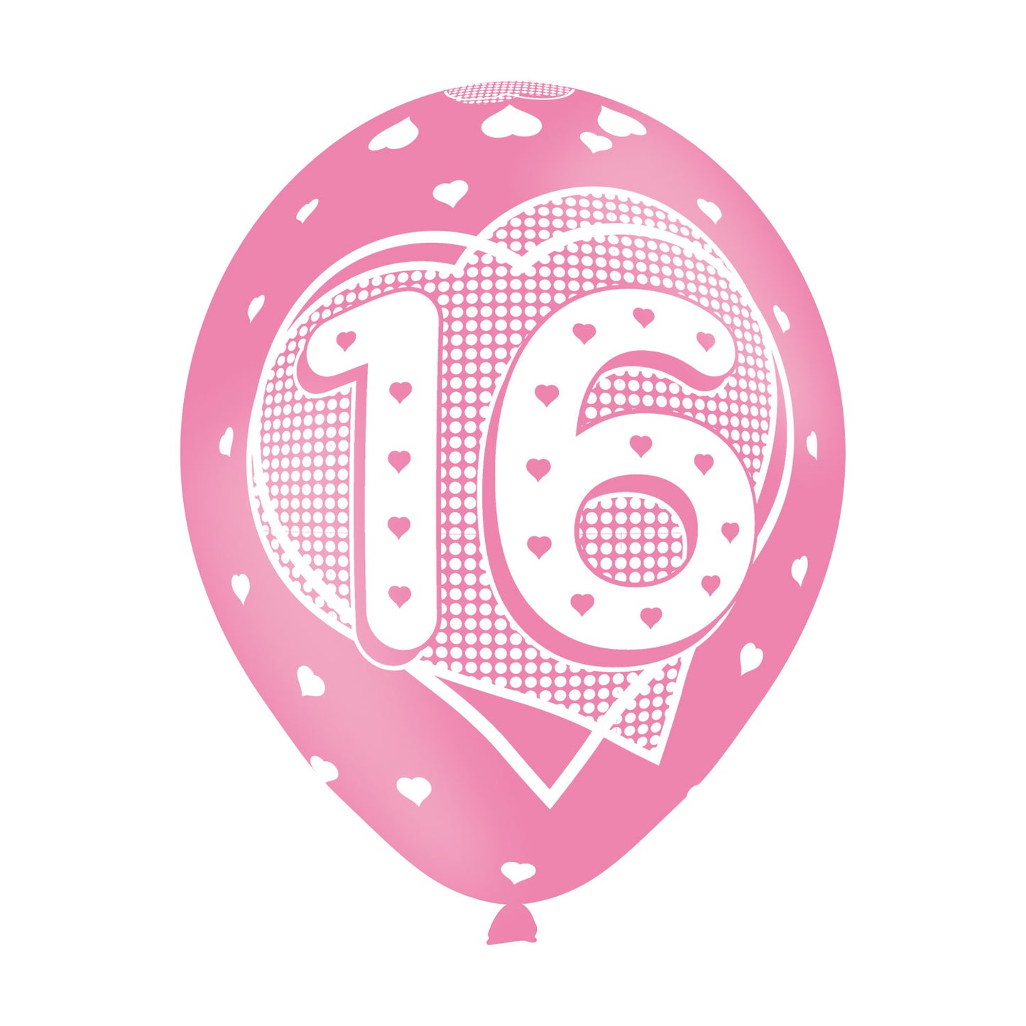 Age 16 Pink Latex Balloons - 11" Latex (6ct)