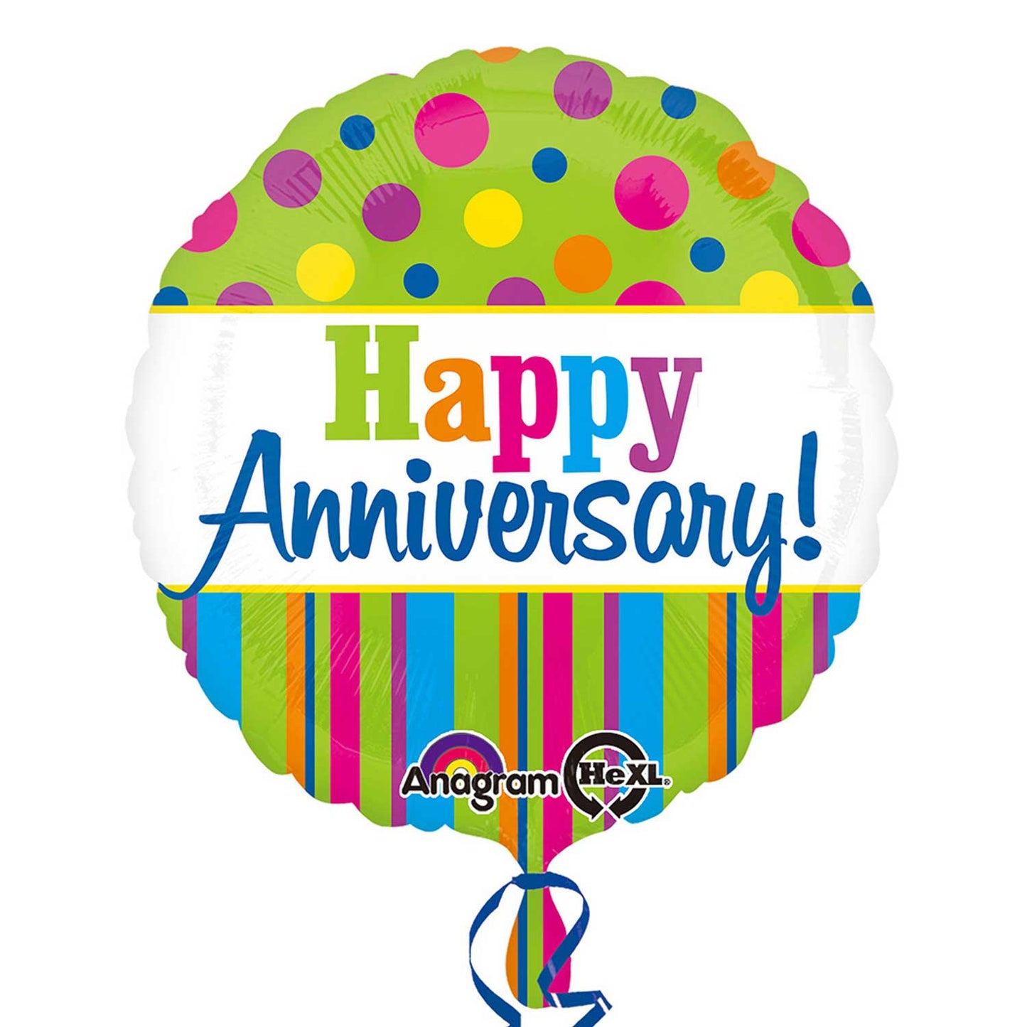 Bright Anniversary Balloons - 18" Foil