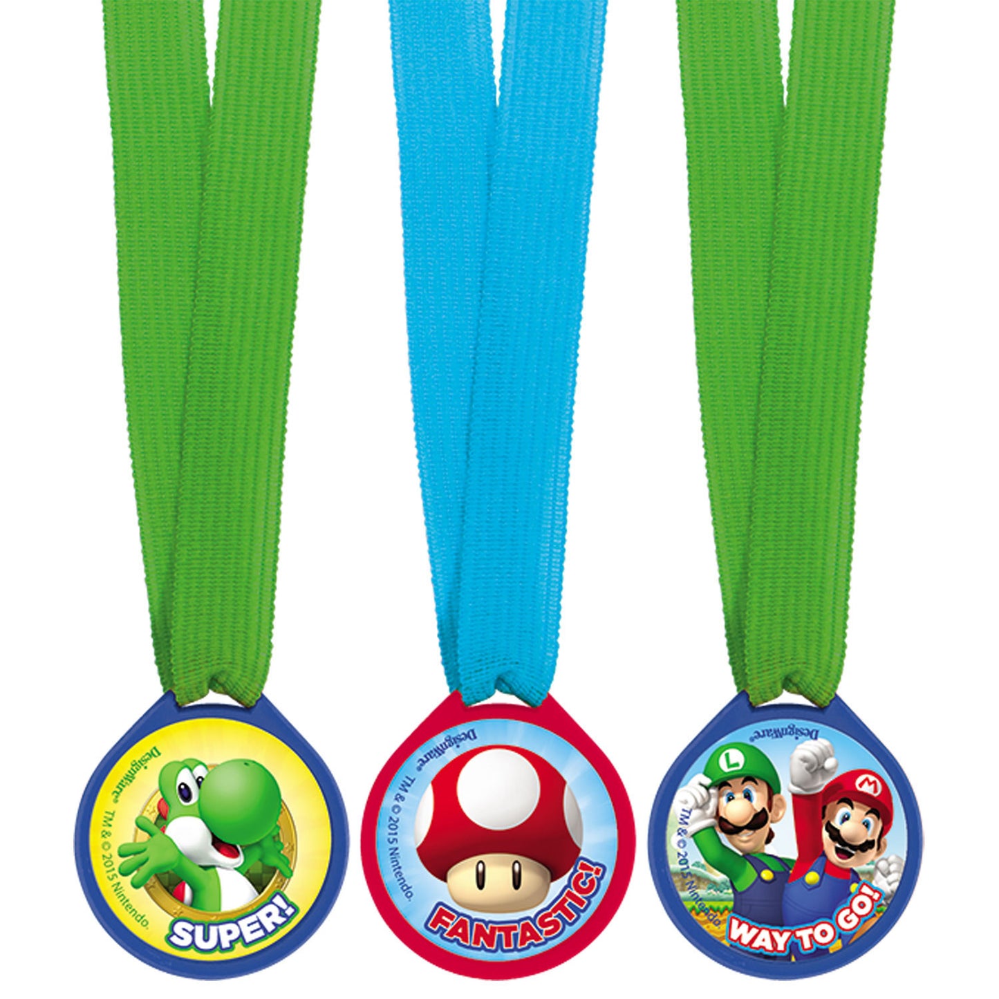 Super Mario Mini Award Medals - 1 PKG/12