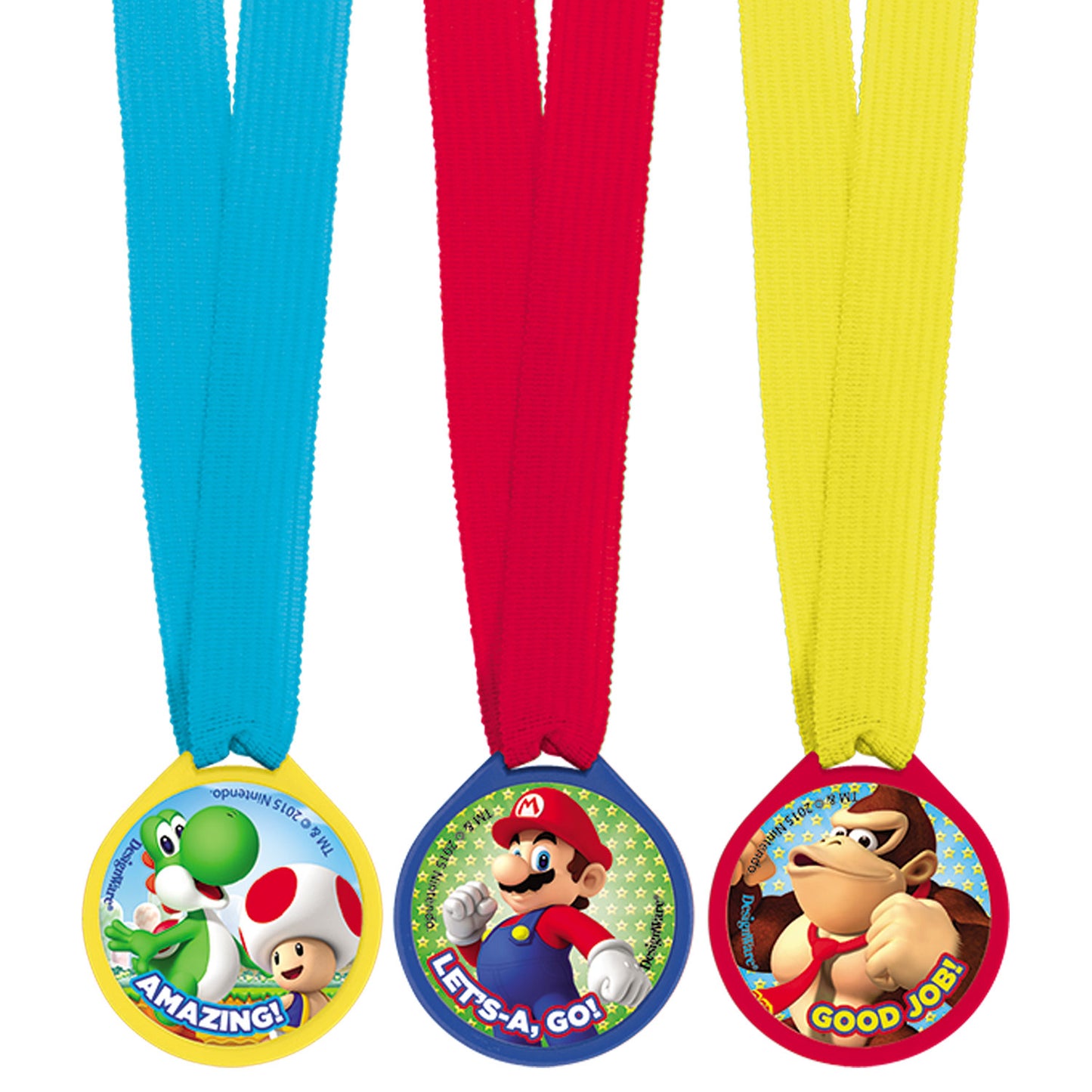 Super Mario Mini Award Medals - 1 PKG/12