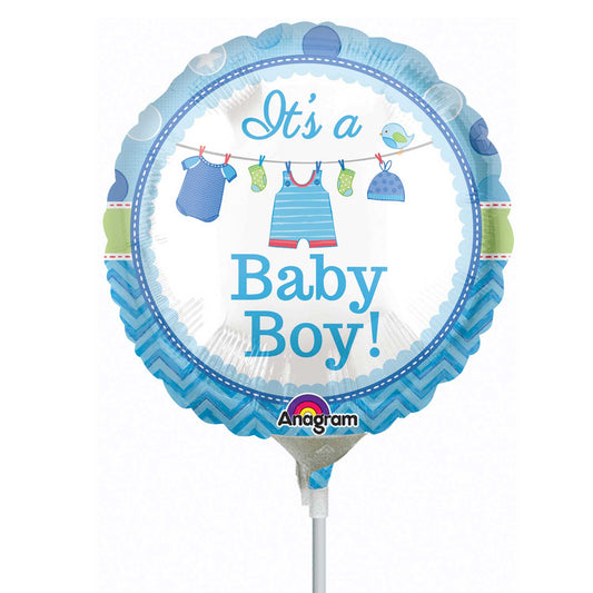 Shower with Love Boy Mini Foil Balloons – Foil