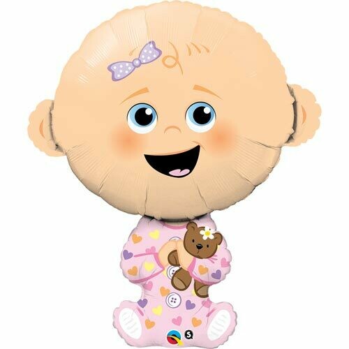 Baby Girl Mini Shape Air-Filled Balloon – 14" Foil