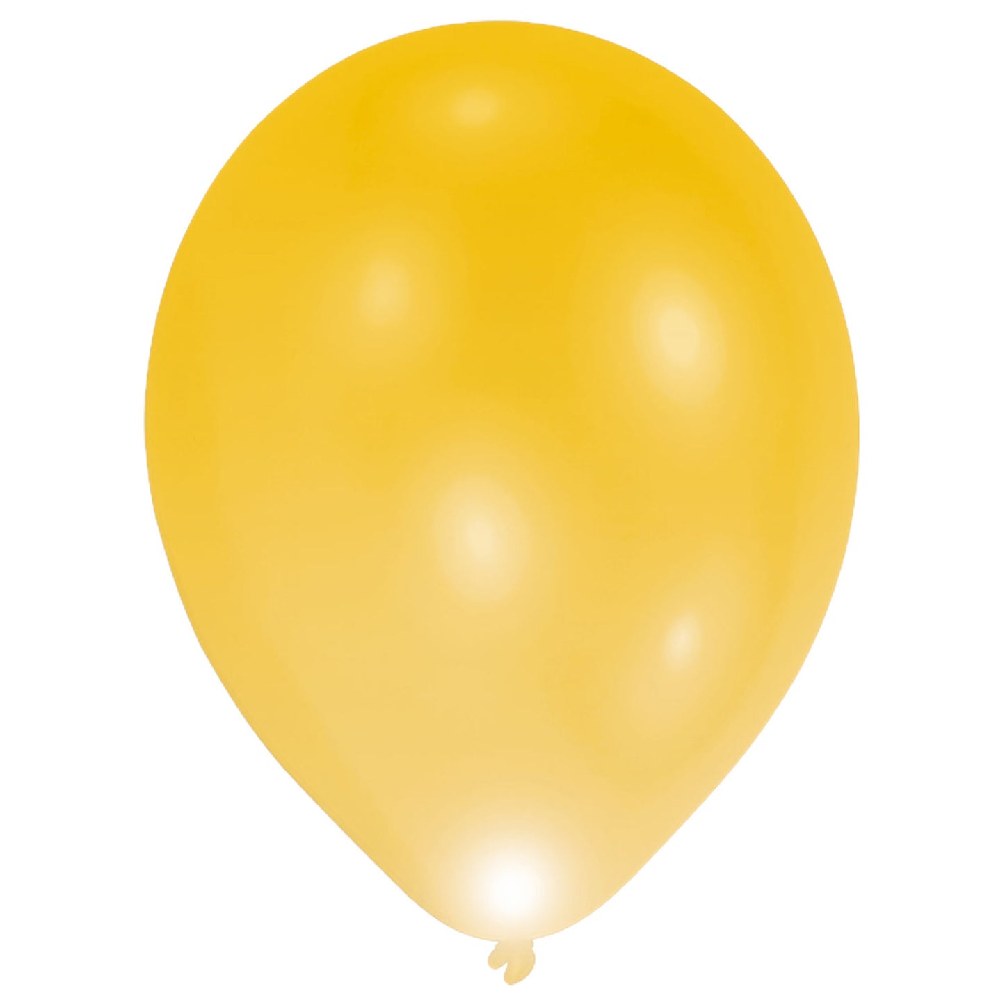 LED Latex Balloons Gold 11"/27cm - 1 PKG/5