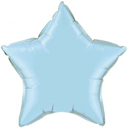 Pearl Light Blue Star Mini Shape Air-Filled Balloon – 9″ Foil