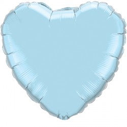 Pearl Light Blue Heart Mini Foil Balloon – 9″ Foil
