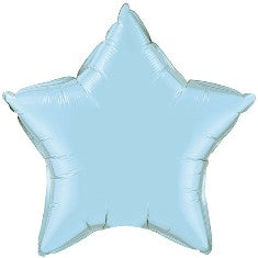 Pearl Light Blue Star Mini Shape Air-Filled Balloon – 9″ Foil