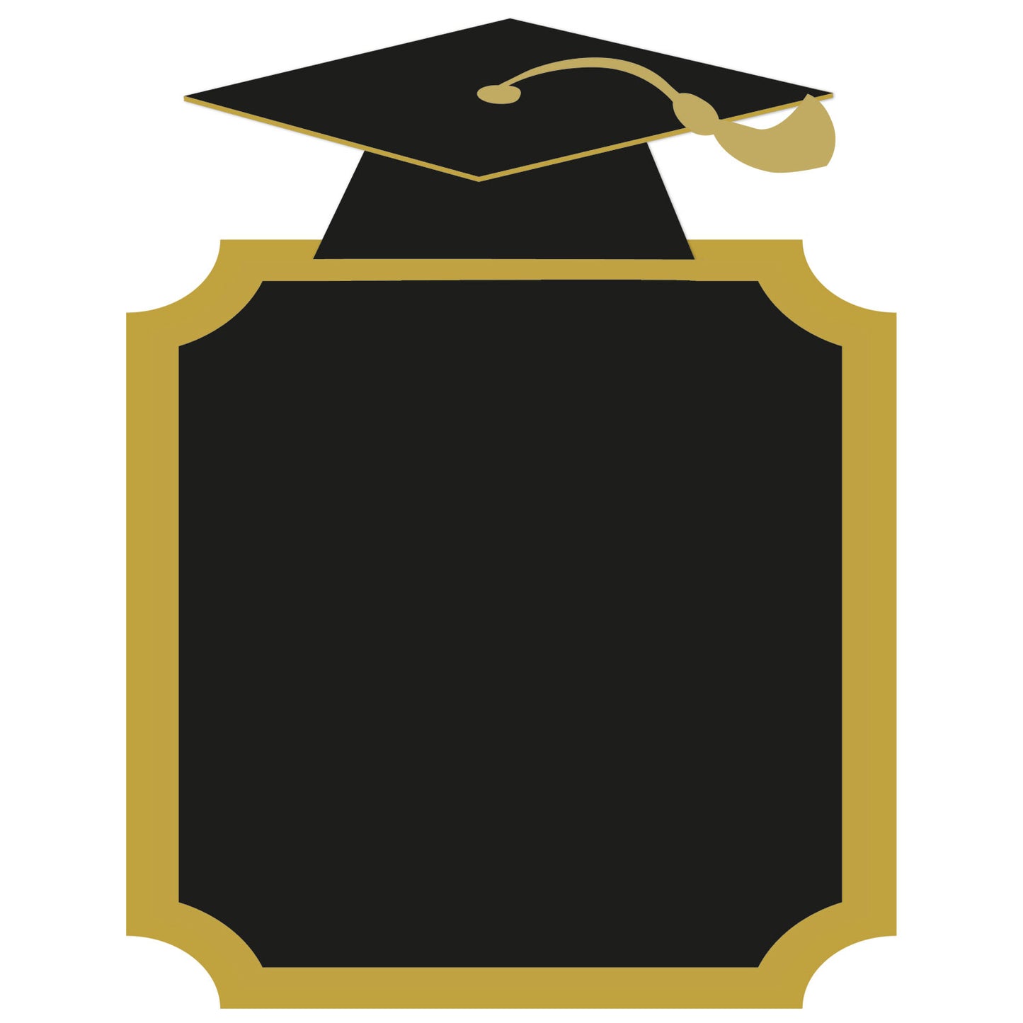 Graduation Large MDF Chalkboard 17cm x 22cm - 1 PC