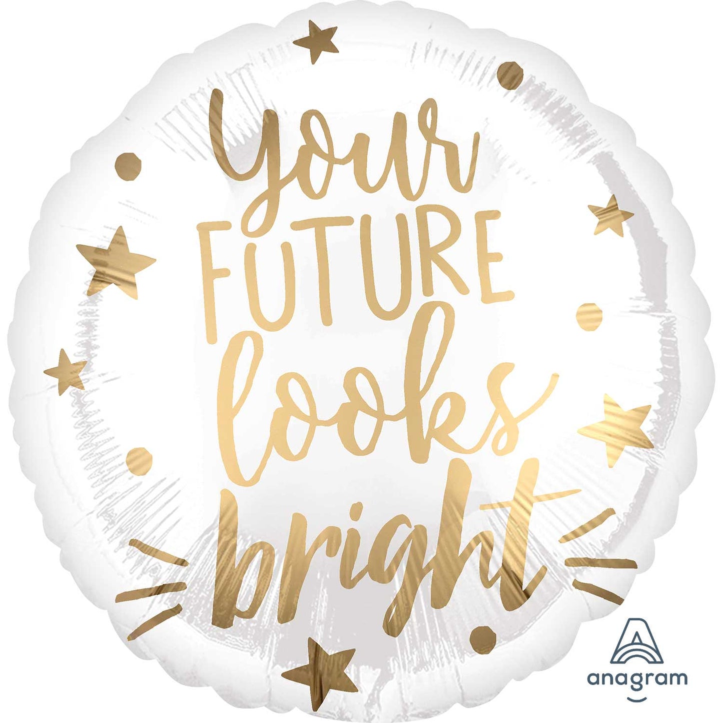 The Future Looks Bright Standard Graduation Balloon - 18" Foil