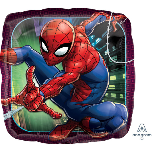 Spider-Man animated square Balloon - 18" Foil