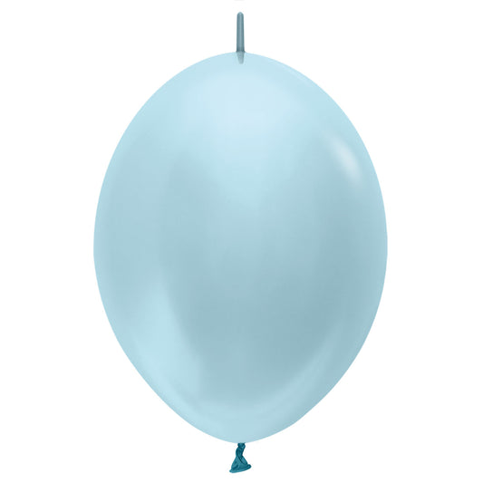 Satin 440 Blue Link-O-Loon Balloons - 12" Latex (50ct)