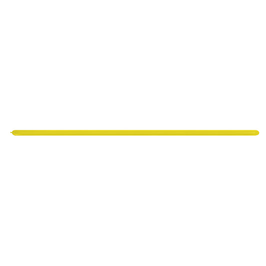 Metallic 520 Yellow Modelling Balloons – 160S Latex (100ct)