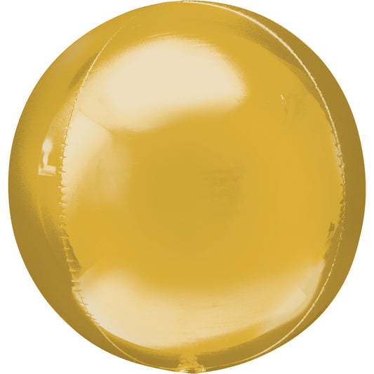 Gold Orbz Balloon - (15" x 16") (1ct)