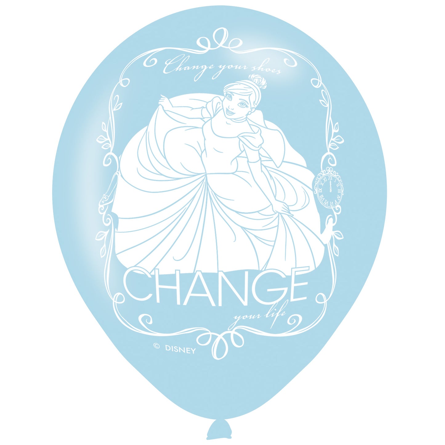 Disney Princess 4 Sided Print Balloons - 11" Latex (6ct)