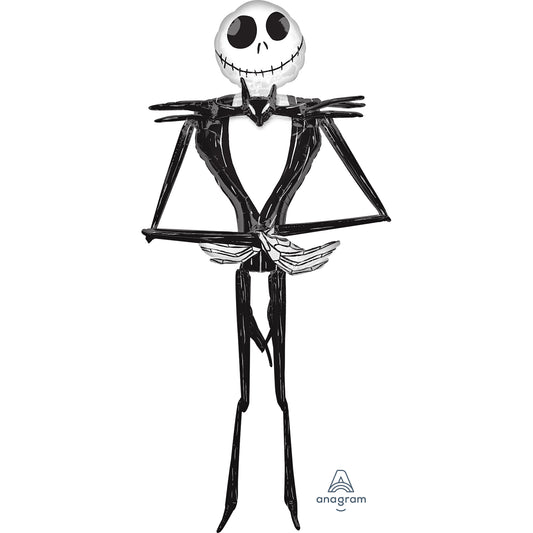 Jack Skellington AirWalker Foil Balloons - Foil 30"/76cm x 84"/2.13m