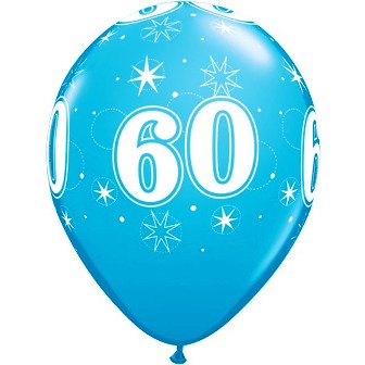 60-Sparkle-A-Round Robin's Egg Blue Balloons - 11" Latex (25ct)