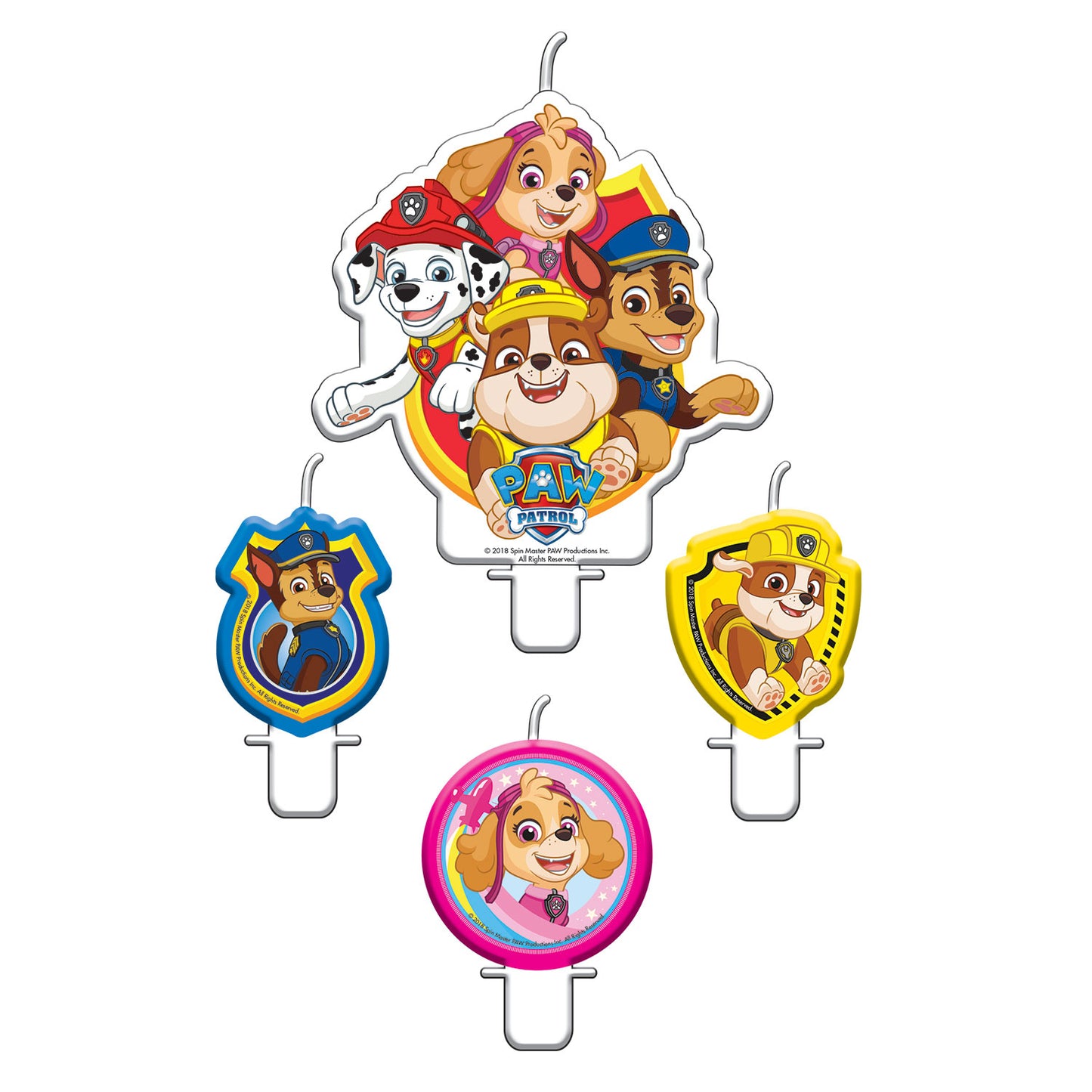 Paw Patrol Candle Set - (4 Candles)