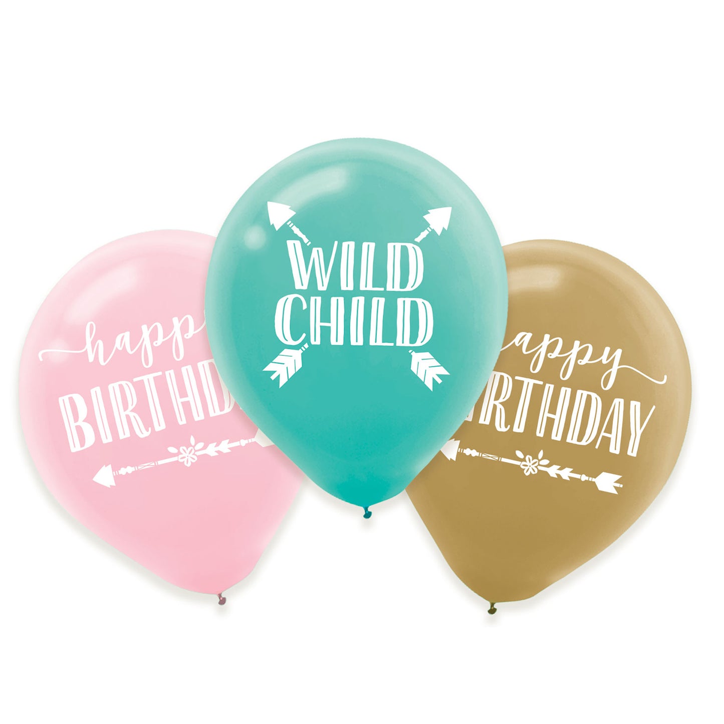 Boho Girl Latex Balloons 11"/28cm - 1 PKG/6