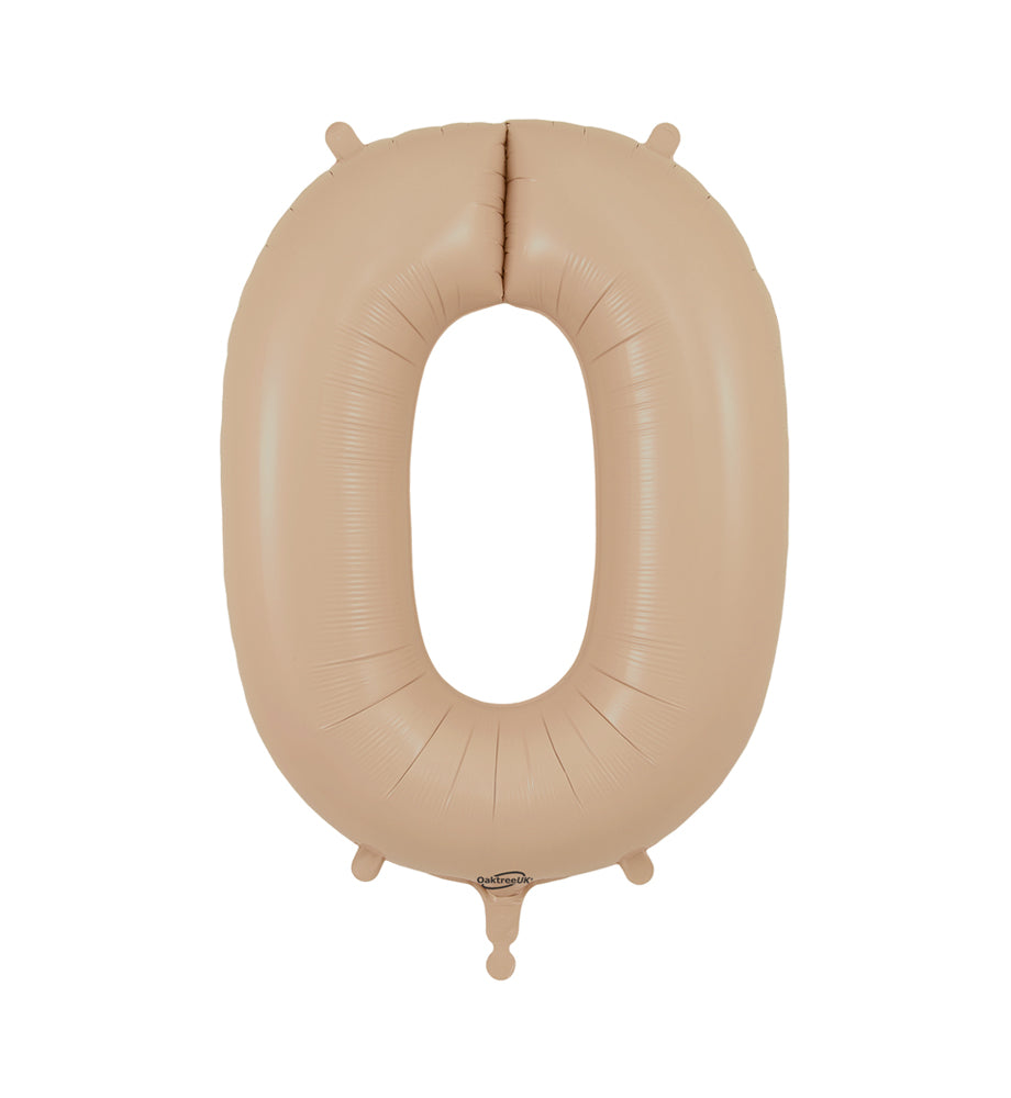 Nude Number 0 Balloon - 34" Foil