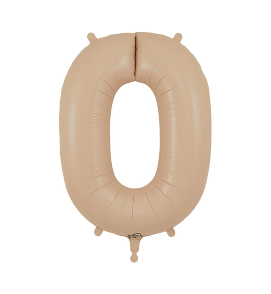 Nude Number 0 Balloon - 34" Foil