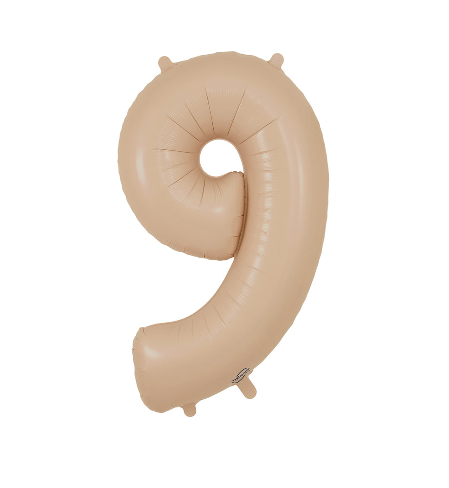 Nude Number 9 Balloon - 34" Foil