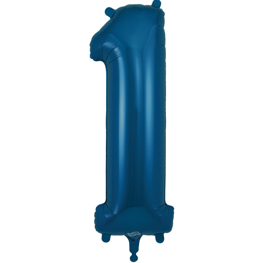 Navy Blue Number 1 Balloon - 34" Foil
