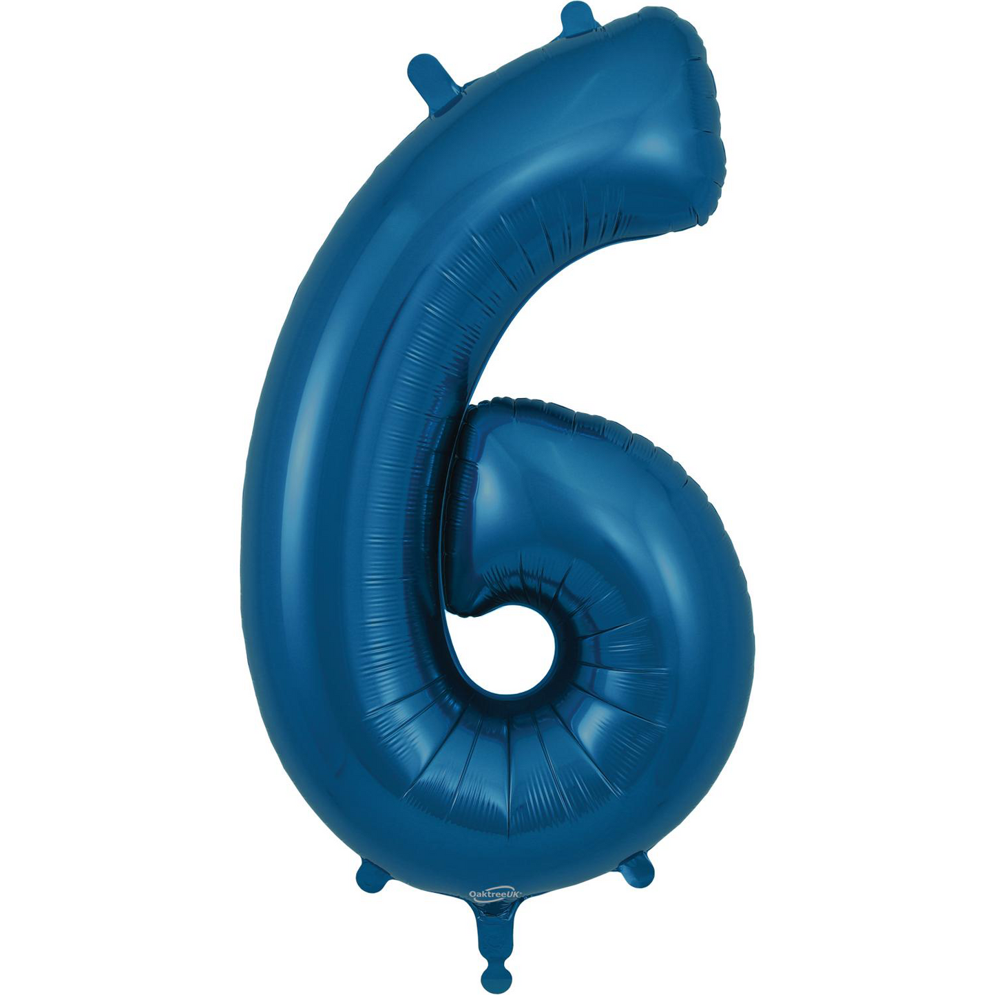Navy Blue Number 6 Balloon - 34" Foil