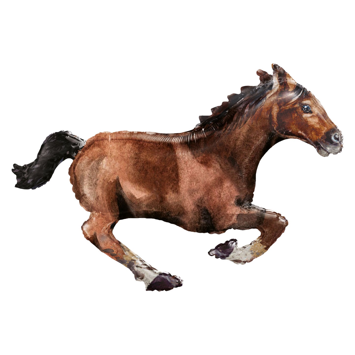 Galloping Horse SuperShape Balloon - Foil 40"/101cm x 25"/63cm
