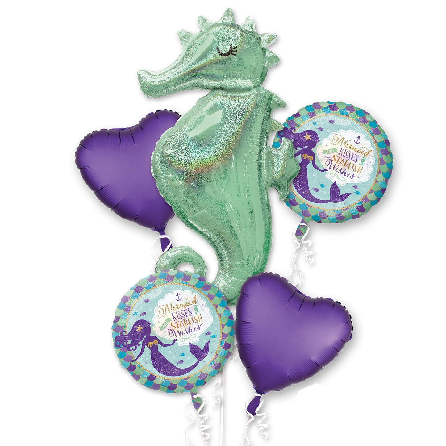 Mermaid Wishes Balloon Bouquet - Foil