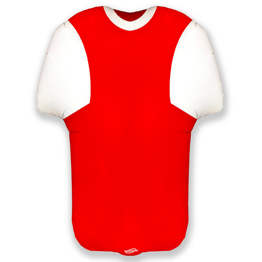 Sports Shirt Red/White Metallic Shape - 24" Foil