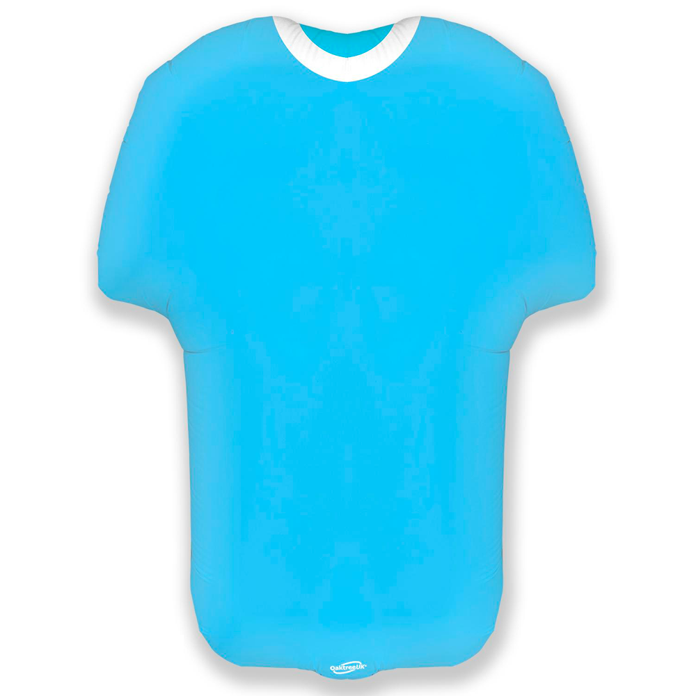 Sports Shirt Light Blue Metallic Shape - 24" Foil