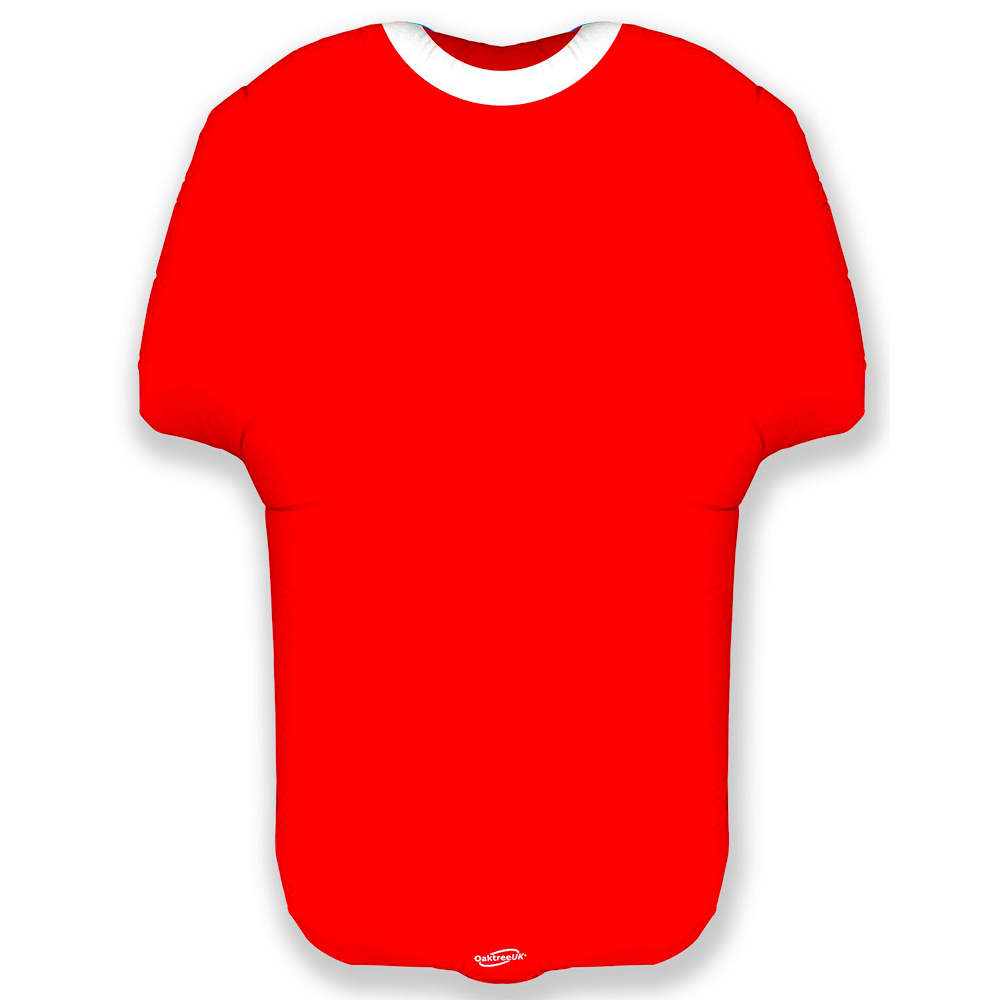 Sports Shirt Red Metallic Shape - 24" Foil