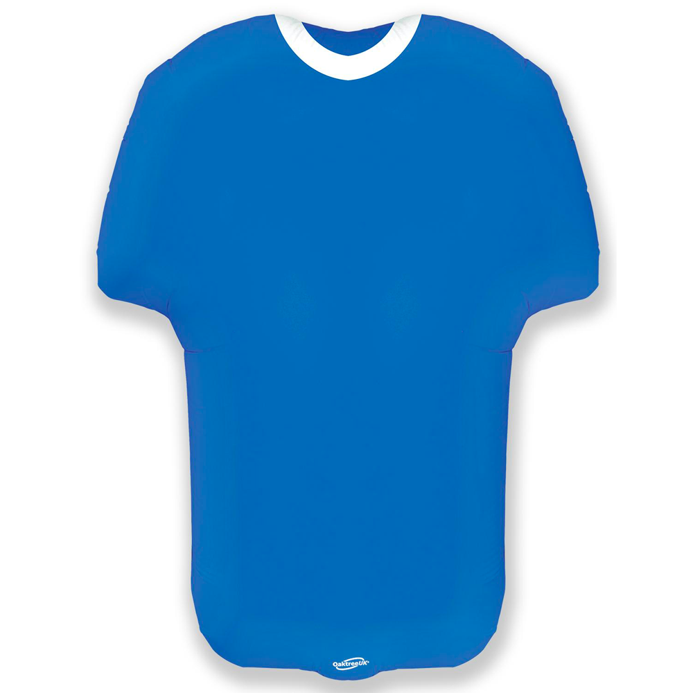 Sports Shirt Blue Metallic Shape - 24" Foil