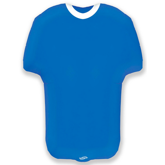 Sports Shirt Blue Metallic Shape - 24" Foil