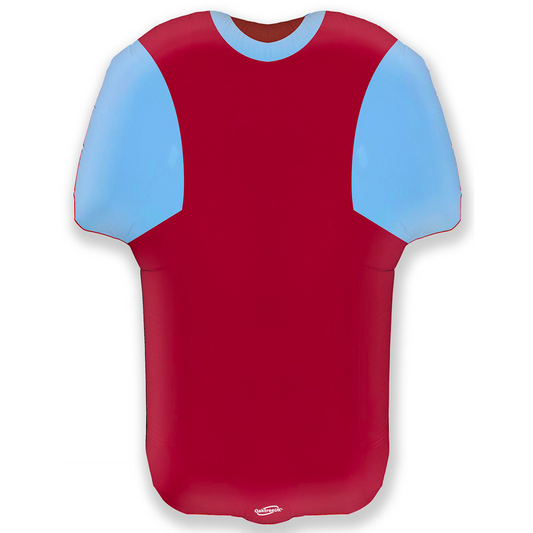 Sports Shirt Blue/Claret Metallic Shape - 24" Foil