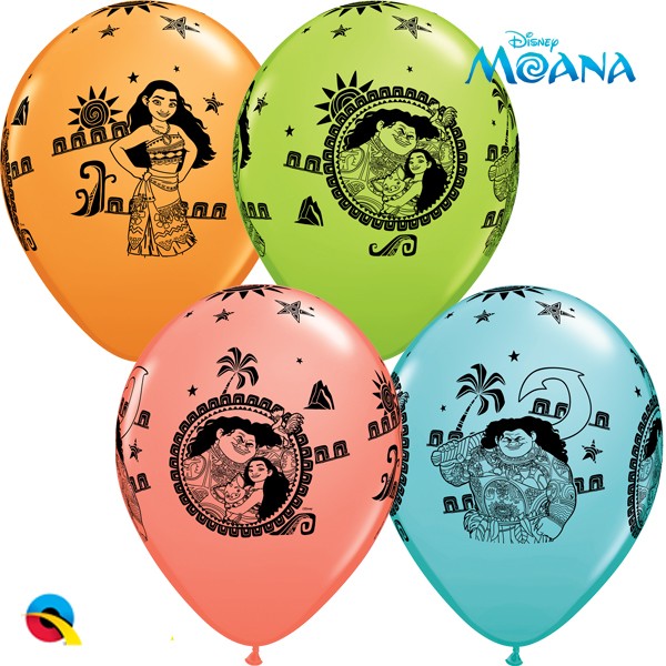 MOANA & MAUI SPECIAL ASSORTED Balloon - 11" Latex (25ct)