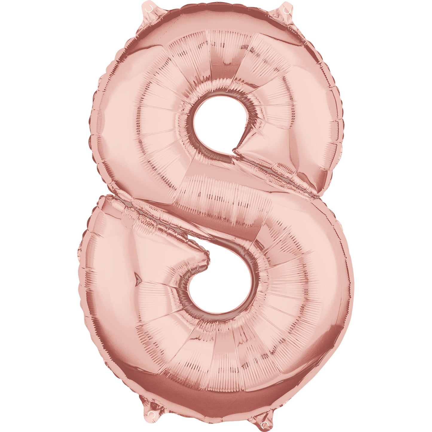 Rose Gold Number 8 Balloon - 26″ Foil