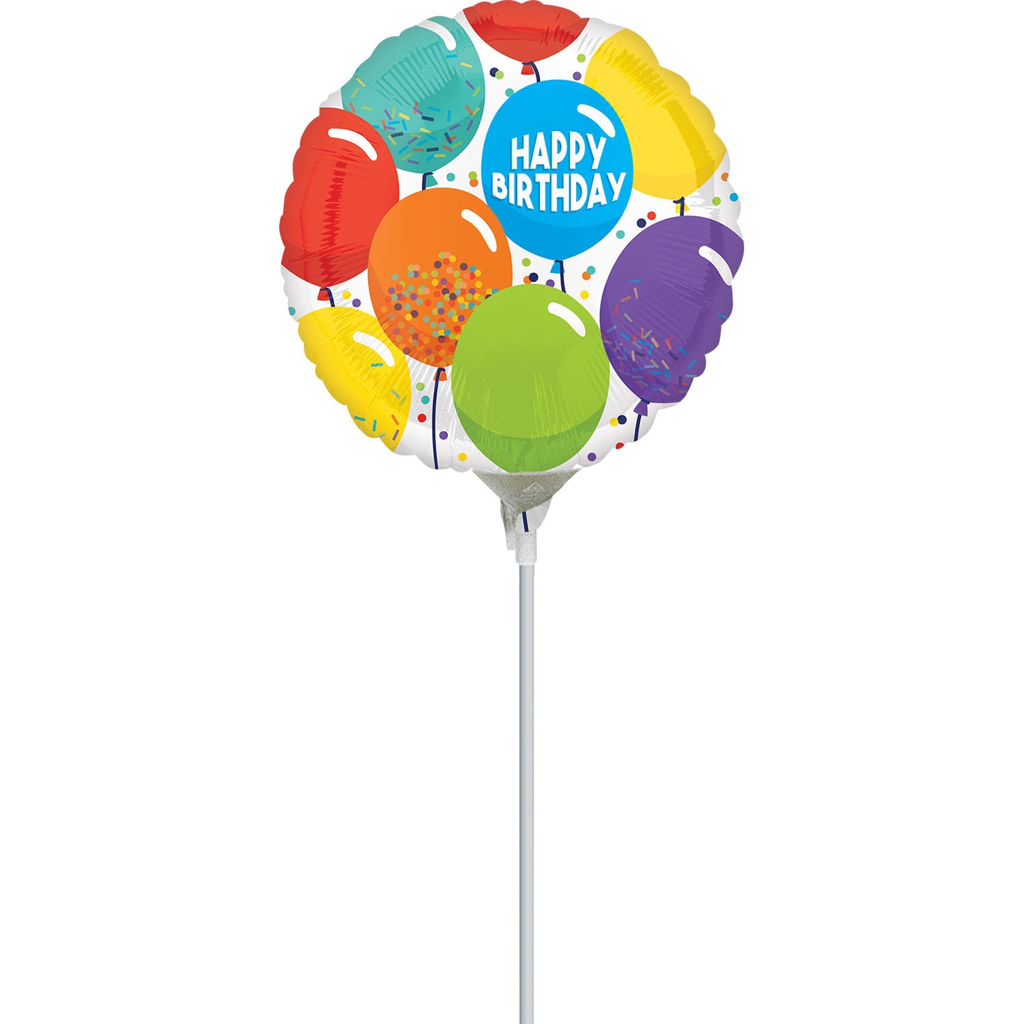 Celebration Happy Birthday Mini Shape Air-Filled Balloon – 9″ Foil