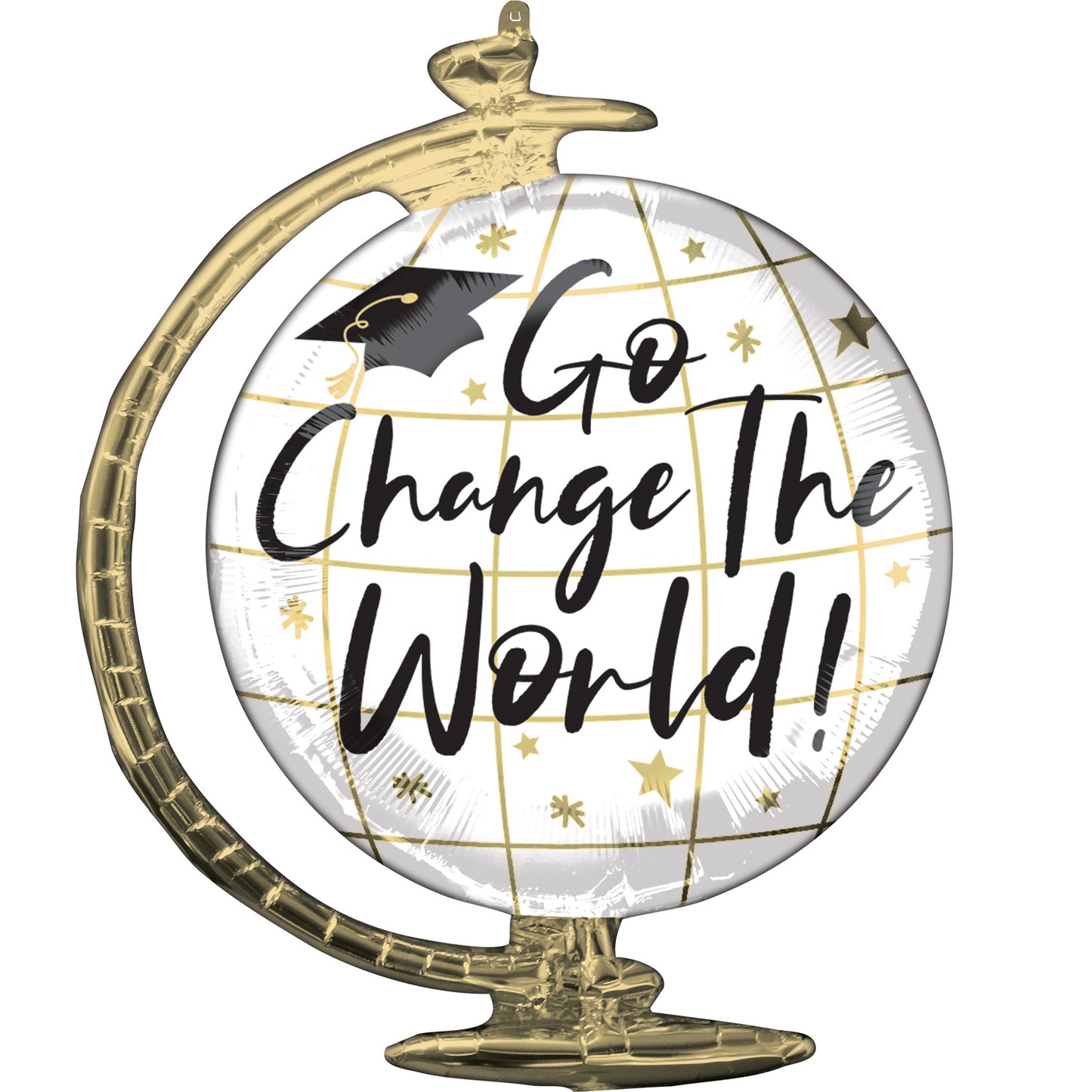 Change The World Globe Supershape Xl Graduation Balloon - (23" X 23")