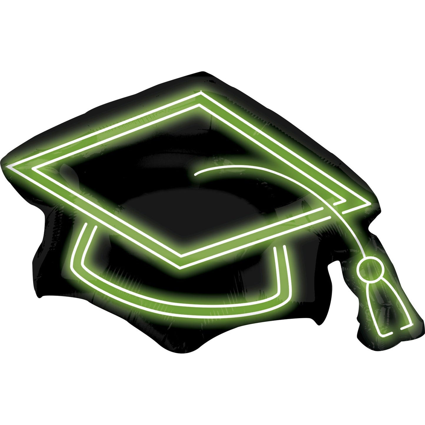 Neon Grad Cap SuperShape Balloon - (31"x 22") Foil