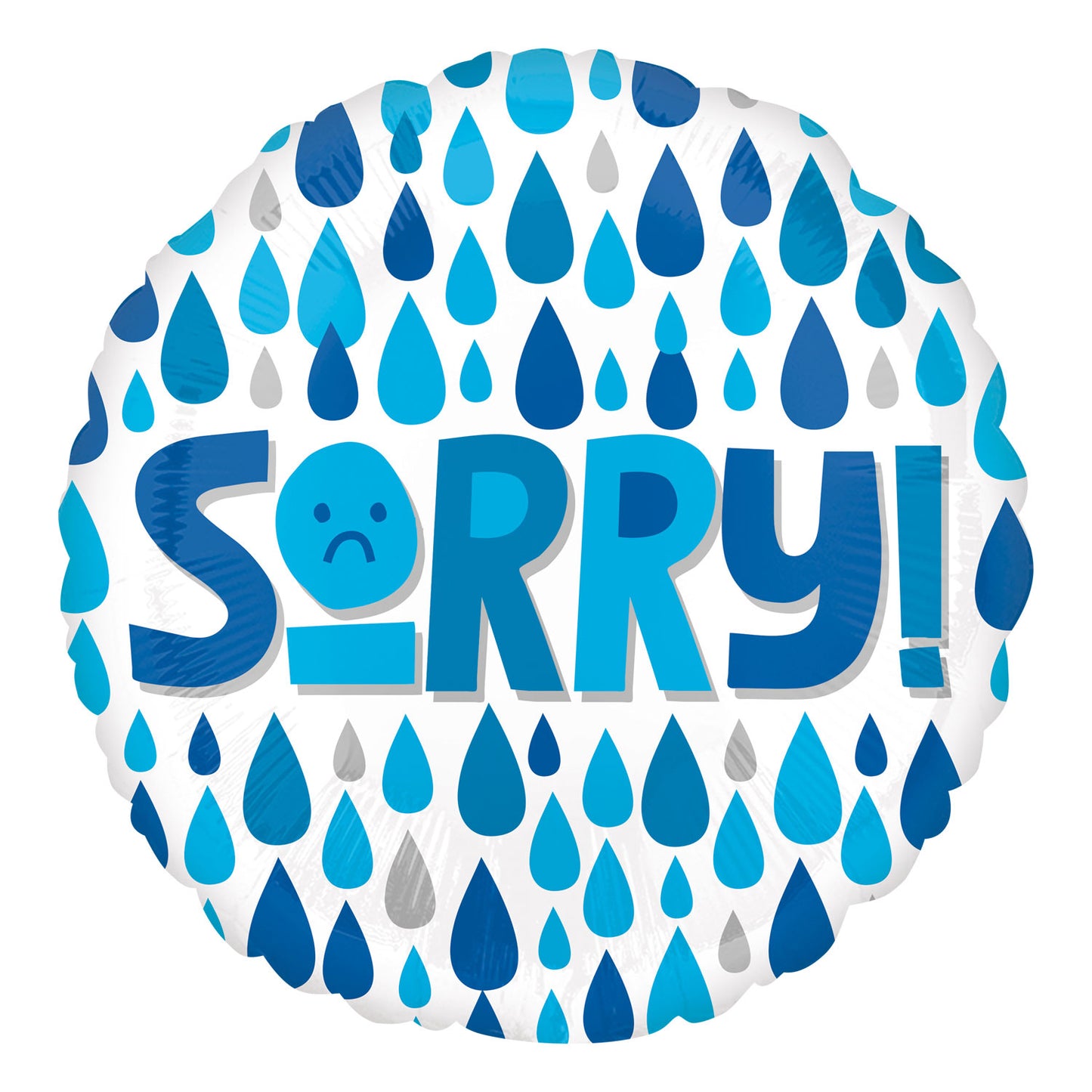 Sorry Raindrops XL Balloon - 18" Foil