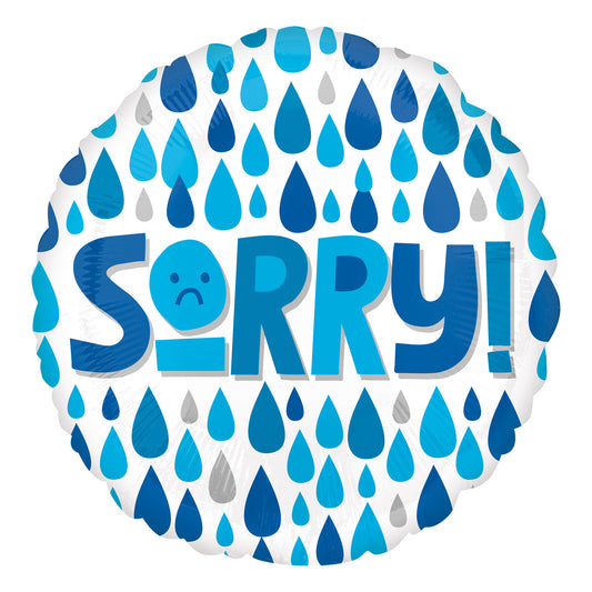 Sorry Raindrops XL Balloon - 18" Foil