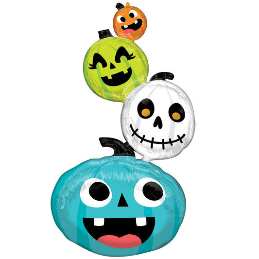 Pumpkin Stacker Multi Balloon - Foil